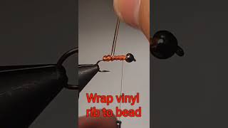 October Caddis Pupa Nymph How to tie Fly tying video #flyting #shorts #flyfishing