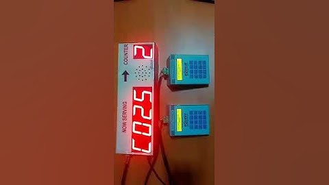 2 counter token display system