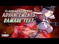 【TOF】Claudia X All Advancements Damage Test! [Test Server] - Tower of Fantasy