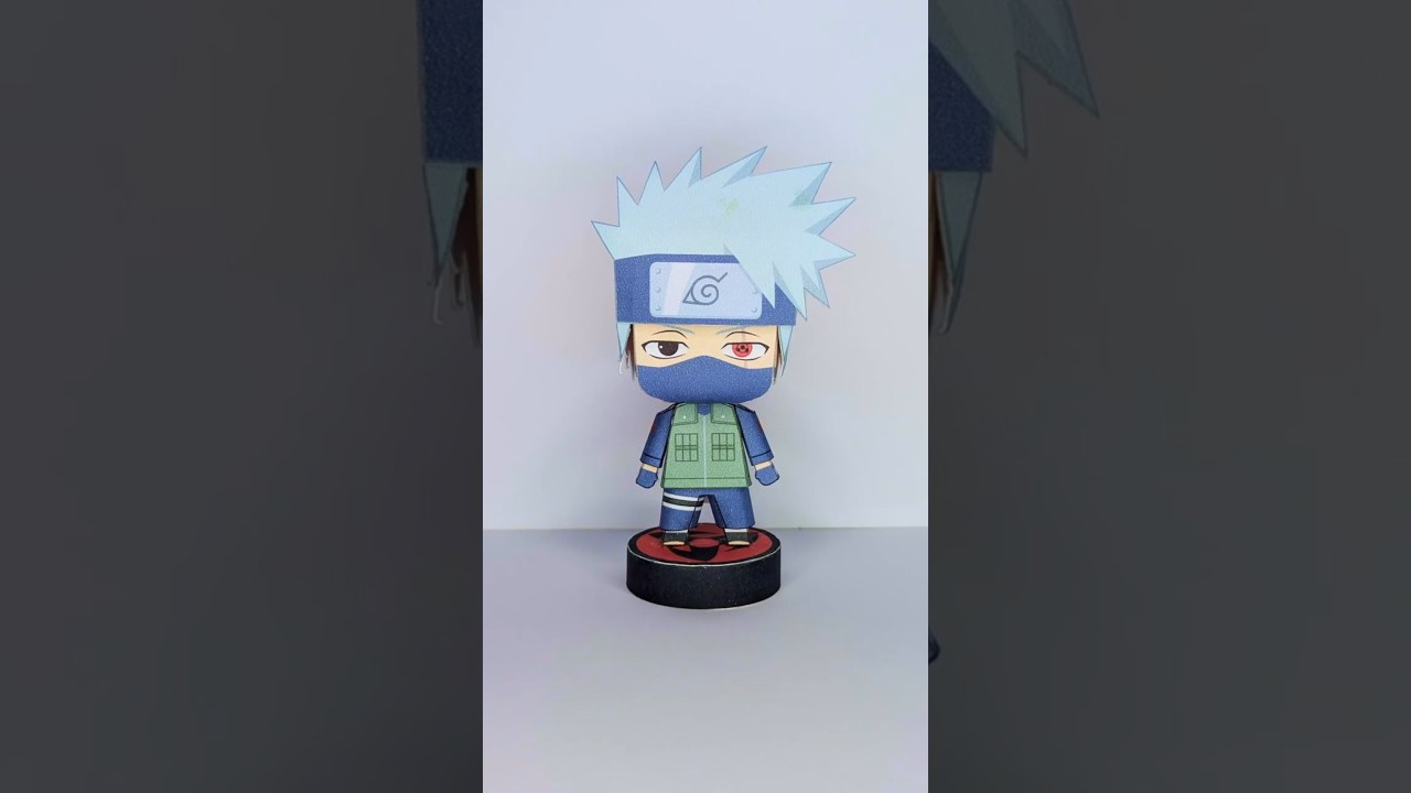 the copy ninja is here! kakashi hatake papercraft #kakashi - YouTube