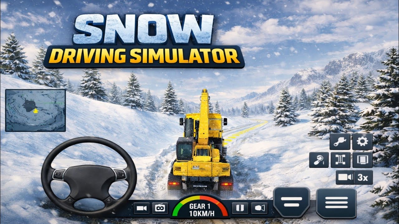 ❄️ Snow Driving Simulator 🚜 | Heavy Machine Snow Road Gameplay