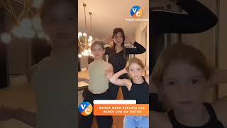 WANDA NARA RADIANTE CON SUS HIJAS. #wandanara #wandavision #tiktok #viral