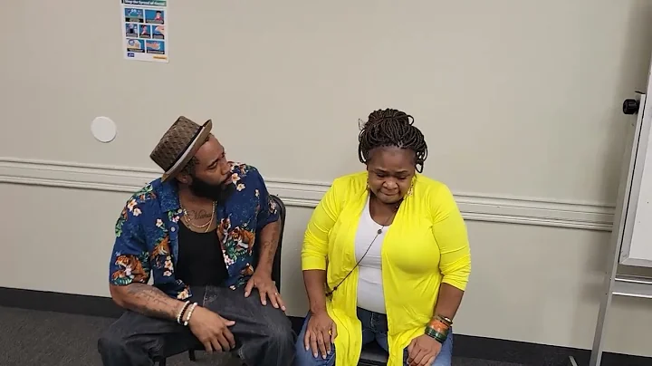Rehearsal for Fences Tudi Wilson and Julian Croft