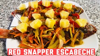 HOW TO COOK SWEET AND SOUR FISH | ESCABECHE RECIPE | RED SNAPPER screenshot 1