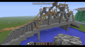 the Brooklyn bridge in minecraft