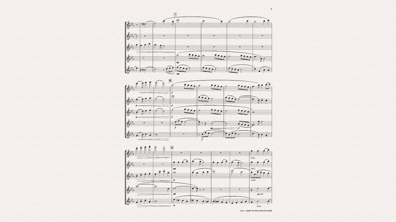 フルート用無料楽譜 荒野の果てに クリスマスキャロル Angels We Have Heard On High Flute Sheet Music フルート無料楽譜のページ