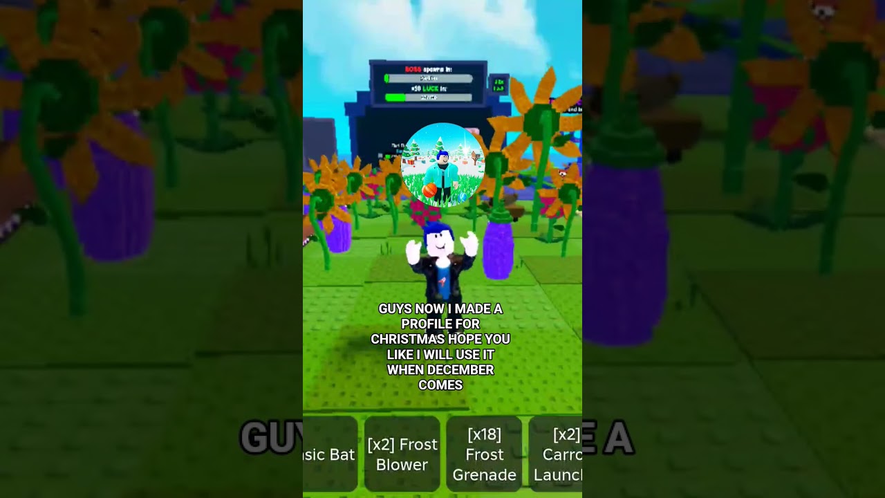 MY NEW PROFILE FOR CHRISTMAS.#christmas #roblox #plantsvsbrainrot