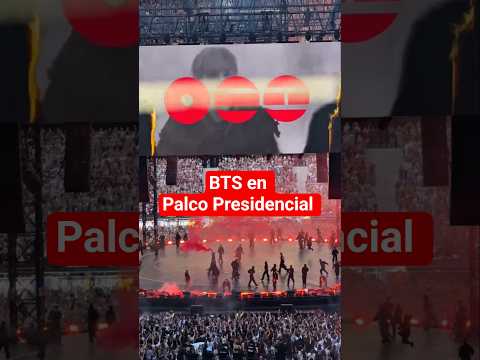 Concierto BTS en Madrid desde palco presidencial