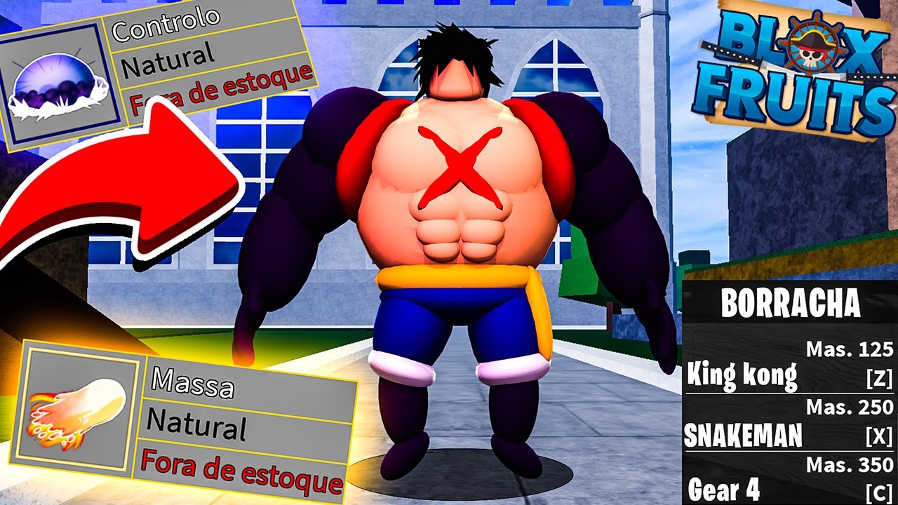 GEAR 4 NA NOVA ATUALIZAÇÃO DO BLOX FRUITS??! SNAKEMAN (GOMU GOMU