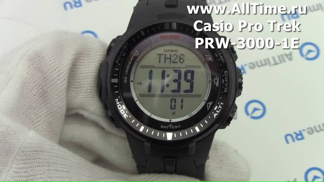 Обзор. Мужские наручные часы Casio Pro Trek PRW-3000-1E