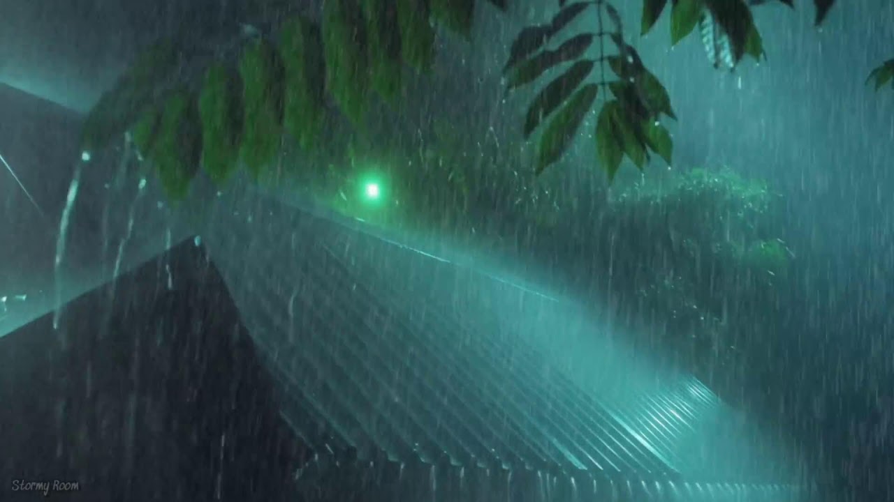 Heavy Rain and Thunderstorm Sounds – Fall Asleep Naturally Tonight, ASMR Rain for Sleeping