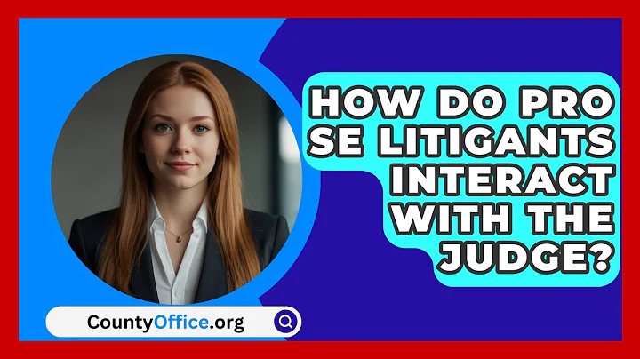 How Do Pro Se Litigants Interact With The Judge? - CountyOffice.org