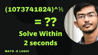 Mathematics Tricks ||5th Root Within 2 Seconds ||