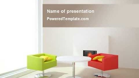 Plan Of Interior PowerPoint Template by PoweredTemplate.com