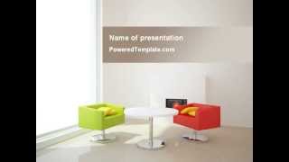 Plan Of Interior PowerPoint Template by PoweredTemplate.com