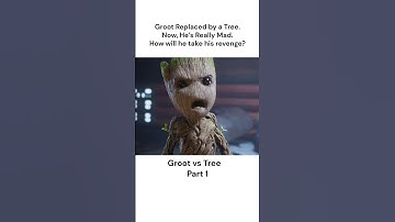 Groot vs Tree | Funny Groot Short #Groot #IAmGroot #RocketAndGroot #marvel #shorts