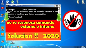 NO SE RECONOCE COMO UN COMANDO INTERNO O EXTERNO | 2020 | SOLUCIÓN