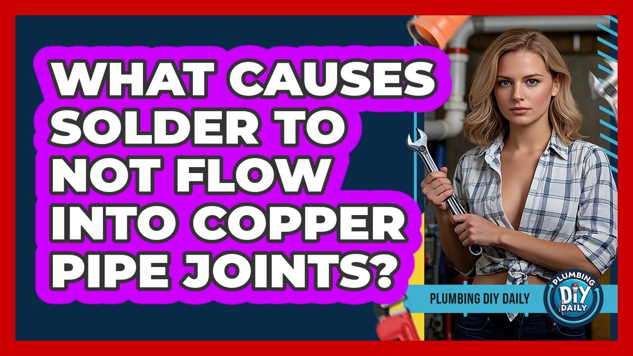 What Causes Solder To Not Flow Into Copper Pipe Joints? - Plumbing DIY Daily