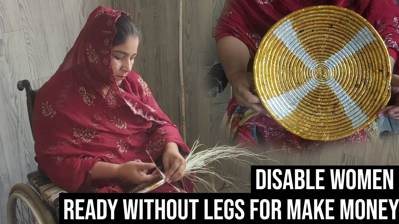 Ready without legs for make money | Disability and work |Hand Made
