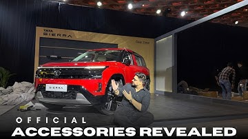 Tata Sierra 2025 Accessories REVEALED! | Full Exterior + Interior Add-Ons Explained #tatasierra