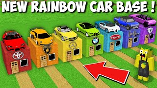 New RAINBOW SUPERCARS HOUSE in Minecraft ! VEHICLE BASE ! by Lemon Craft 49,181 views 4 days ago 44 minutes