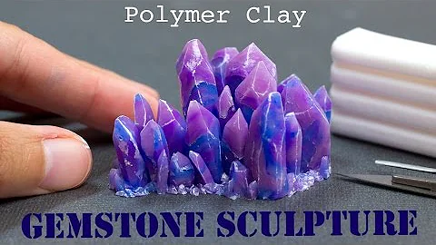Polymer Clay Gemstone Crystals // Fimo Tutorial