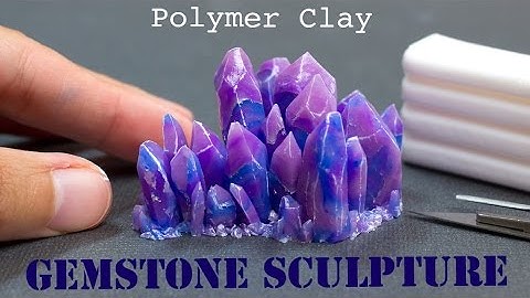 Polymer Clay Gemstone Crystals // Fimo Tutorial