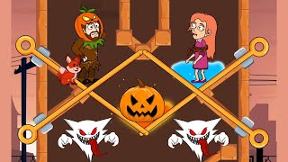 Happy Halloween Home Pin Rescue New Level Puzzle - Pull The Pin Game screenshot 4