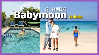 14 Weeks Pregnant l Babymoon in Aruba 2024 l Pregnancy Cravings l First trimester NT scan