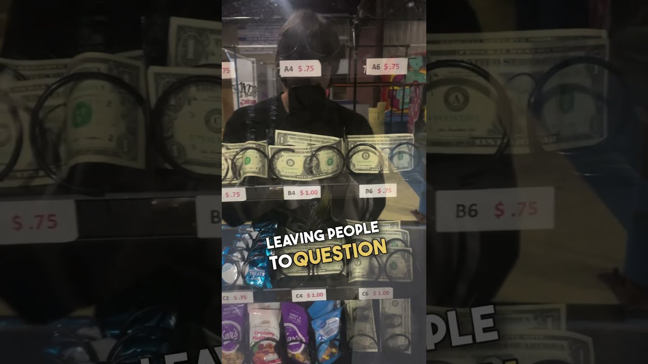 Strange Vending Machine That Dispenses Money 