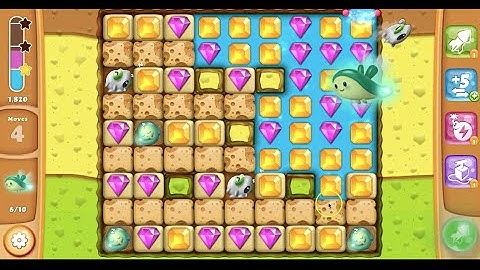 Diamond Digger Saga Level 855 (no boosters or extra moves)