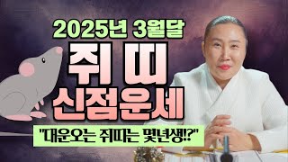 2025년 양력3월 쥐띠운세 &quot;대운을 타는 쥐띠 vs 운이 끊기는 쥐띠&quot;/보경당의 운세이야…