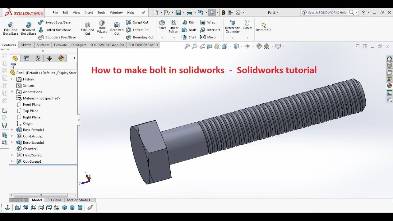 bolt download solidworks