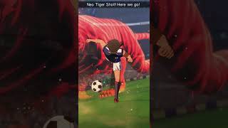 Hyuga’s Neo Tiger Shot 💥 | Insane Goal! | Captain Tsubasa #shorts