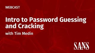 Intro to Password Guessing and Cracking (Directly from SEC560!)