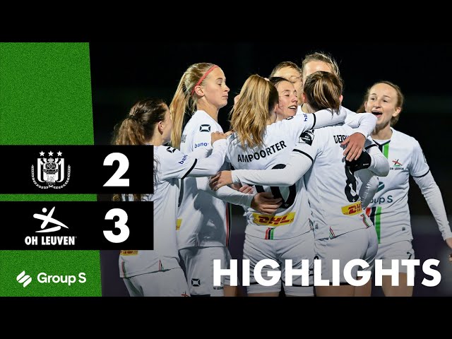 VIDEO: Samenvatting RSC Anderlecht - OH Leuven Women - OHL - Oud