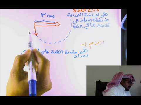 ديناميكا الحركة الدورانية مقرر فيزياء ٢ لطلاب الثاني ثانوي