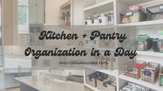 Luxury Kitchen + Pantry Organization in a Day I PRO TIPS FOR HOME ORGANIZATION
