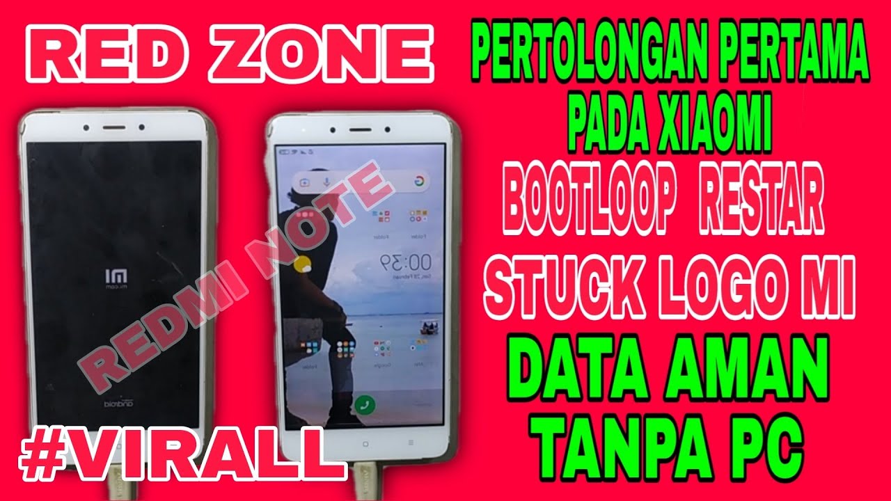Cara mengatasi xiaomi redmi note4 bootloop/ mentok logo tanpa pc/ redmi