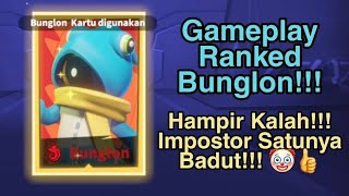 Gameplay Ranked Bunglon!!! Hampir Kalah!!! Impostor Satunya Badut!!! 🤡👍 | Super Sus Indonesia