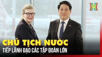 Chủ tịch nước Lương Cường tiếp lãnh đạo các tập đoàn lớn của Mỹ | Tin tức