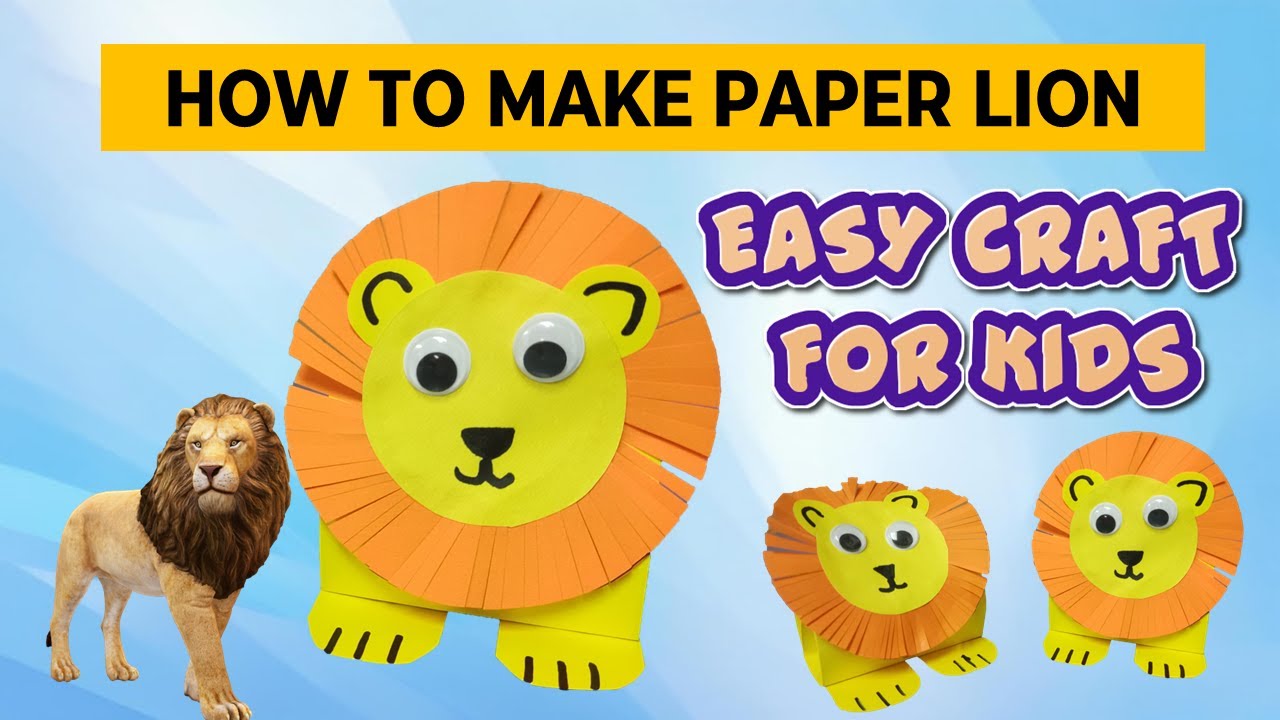 HOW TO MAKE AN EASY PAPER LION FOR KIDS | DANIEL AND THE LION 'S DEN | 