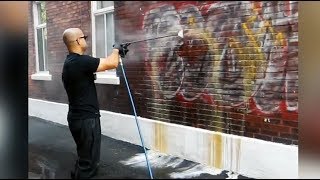 Montreal man’s mission: Fighting hate with a power washer