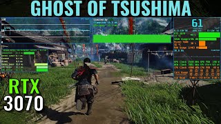 Ghost of Tsushima  RTX 3070  1440p, 1080p  DLAA 3.7  FSR Frame Generation  Benchmark