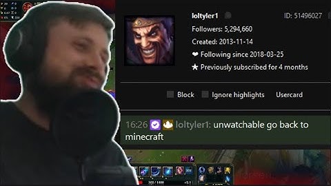 Forsen PERMABANS Tyler1