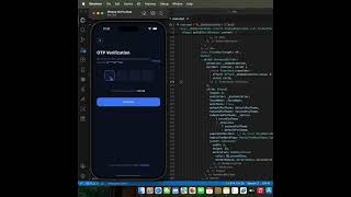 I built a custom OTP verification UI in Flutter 🎯 #flutter #coding #developer