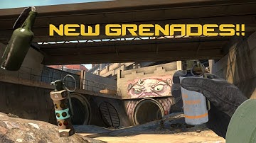 NEW Smokes Flashes and Molotov for overpass. CSGO