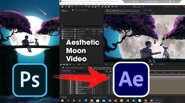 Hướng Dẫn Tạo Ảnh Động Aesthetic Moon Từ File PSD | After effect Tutorial