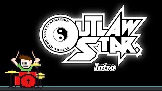 "Through the Night" -- Outlaw Star Intro (Drum Cover) -- The8BitDrummer screenshot 4