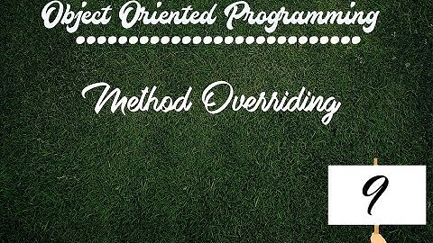 Method Overriding in OOP # 9